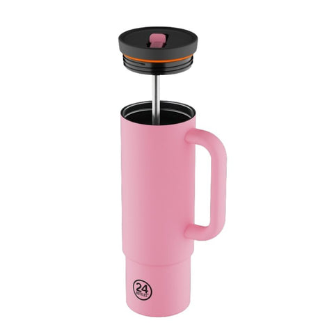 Straw Cup - 800ml - Flamingo