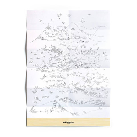 Affiche à colorier Volcans