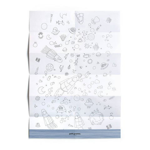 Affiche à colorier Cosmos