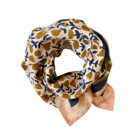 Big Foulard Latika "Tulipe" - Macadamia