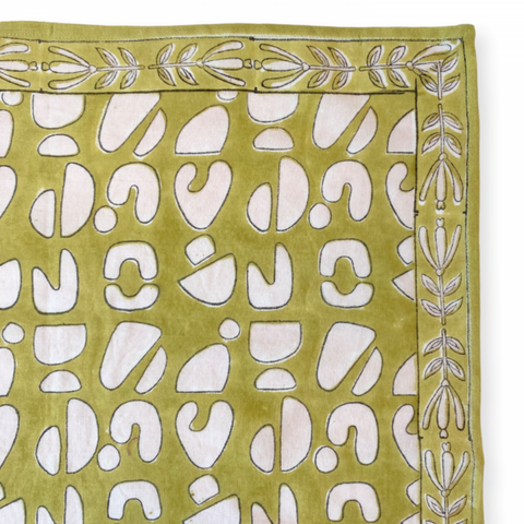 Big Foulard Latika "Artistic" - Anis