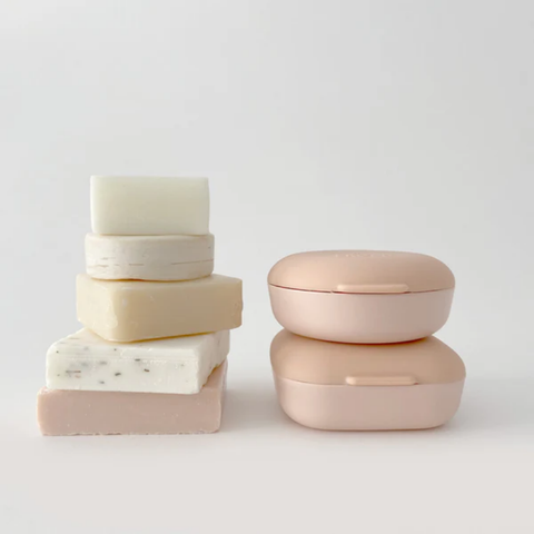 Boîte Savon Voyage Carrée - Blush