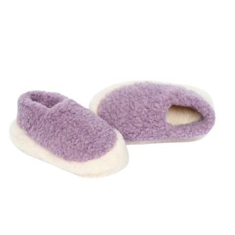 Chaussons Yoko Wool en laine – Lilas