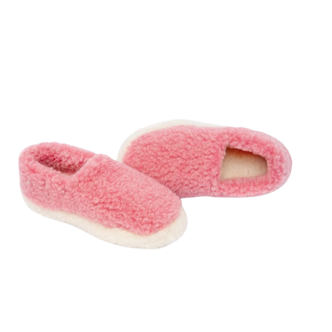 Chaussons Yoko Wool en laine – Rose