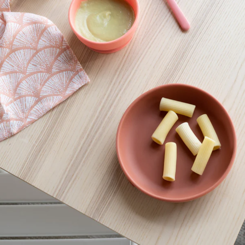 Coffret Repas Bébé en Silicone Premium -  Coral