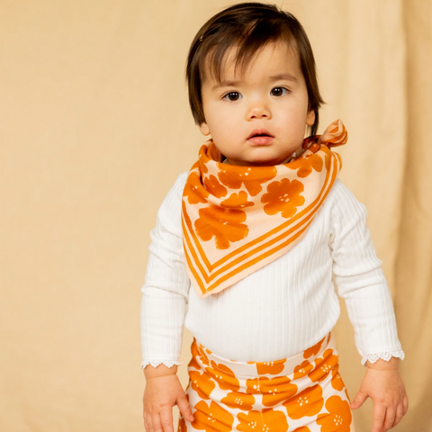 Foulard Lalavida "Marguerite - Orange apaches