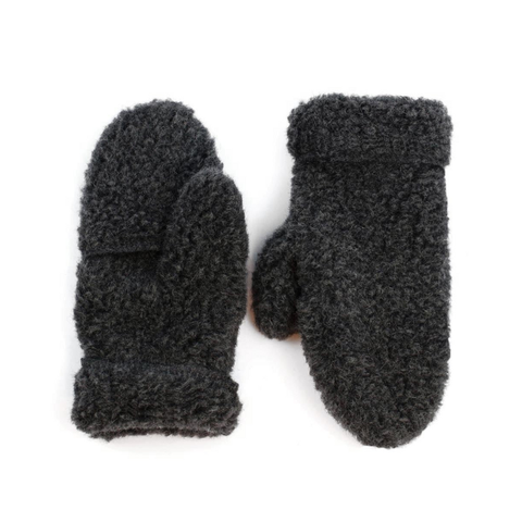 Gants-mitaines en laine Yoko Wool - Graphite