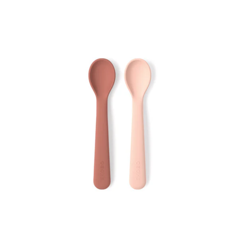 Lot de 2 cuillères en silicone Blush / Terracotta