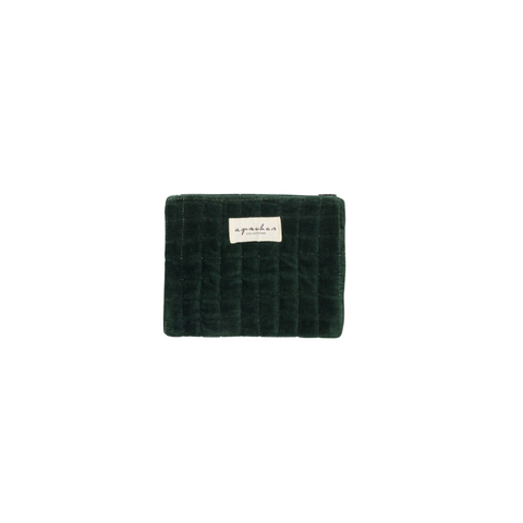 Mini Pochette Mana - Velours Lisse Forest
