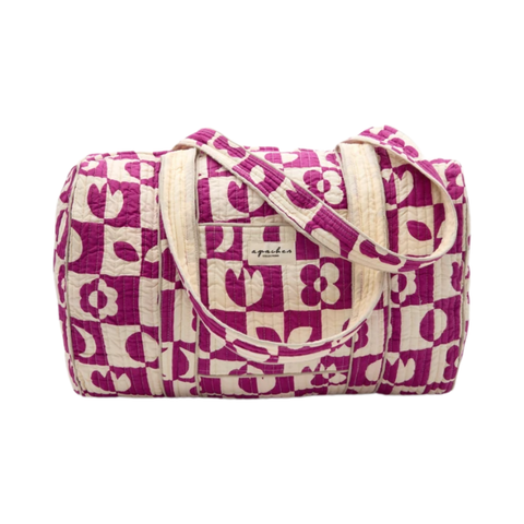 Sac Buddha "Damier" - Fuchsia apaches