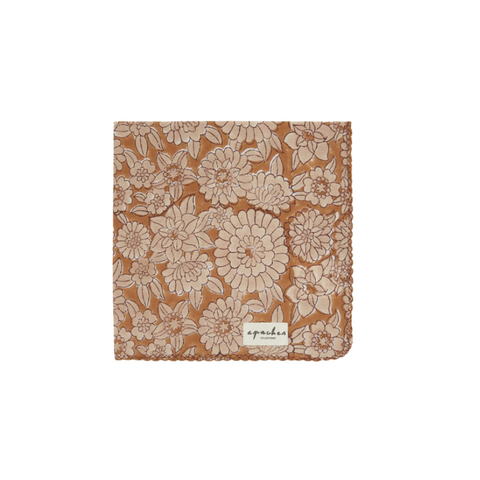 Serviette de Table Biriani "Flowers" - Camel