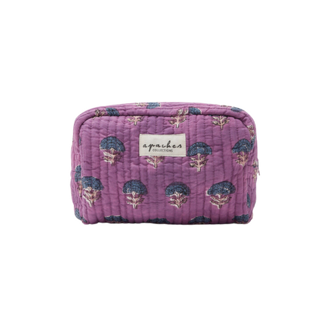 Small Trousse Gaya "Florets" - Fuchsia