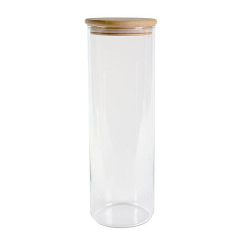 Bocal en verre et couvercle en bois - 1,8 L