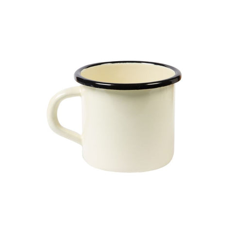 Tasse en émail - Crème