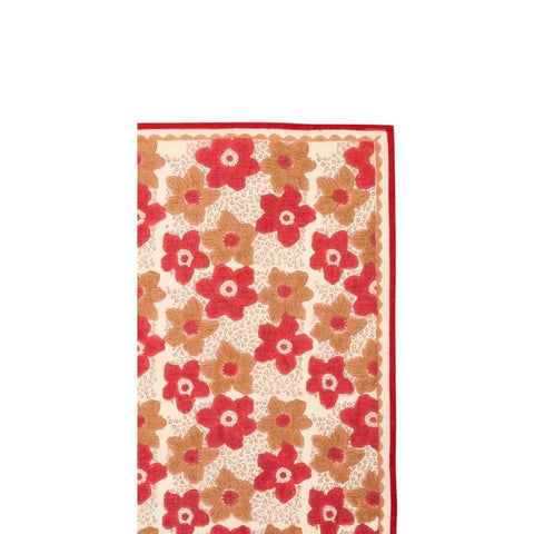 Big Foulard Dupatta - Zinnia Fiesta