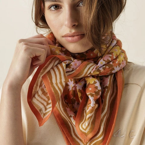 Big Foulard Latika - Paquerette Tapenade