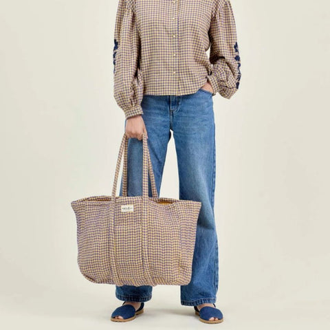 Sac cabas Samba - Checkmate Wheat
