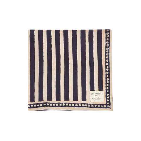 Serviette de table Biriani -  Rayures Orage