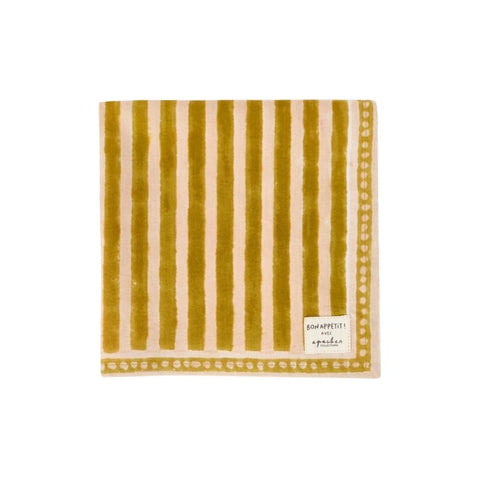 Serviette de table Biriani - Rayures Tobacco