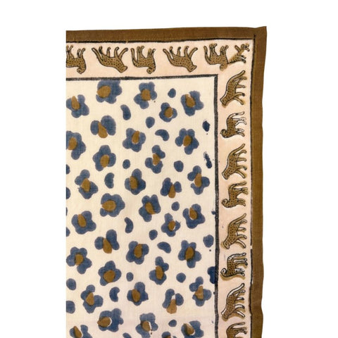 Small Foulard Dupitta - Léopard Macadamia