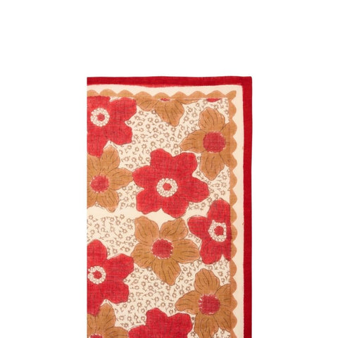 Small Foulard Dupitta - Zinnia Fiesta
