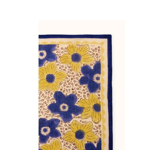 Small Foulard Dupitta - Zinnia Mango