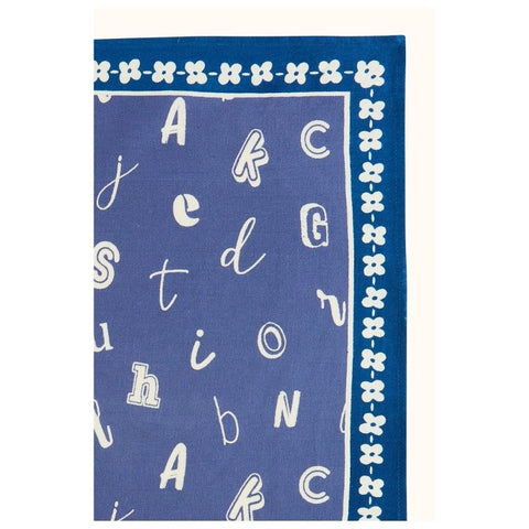 Small Foulard Manika - Abcd Indigo