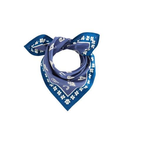 Small Foulard Manika - Abcd Indigo