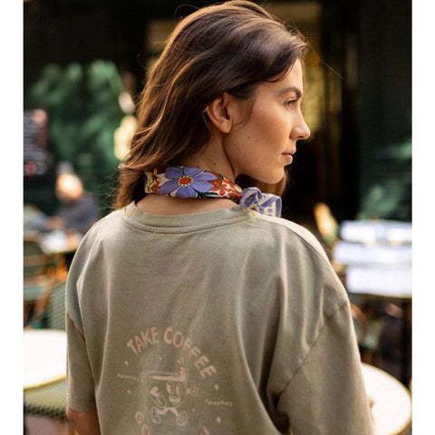 Small Foulard Manika - Bouquet Iris