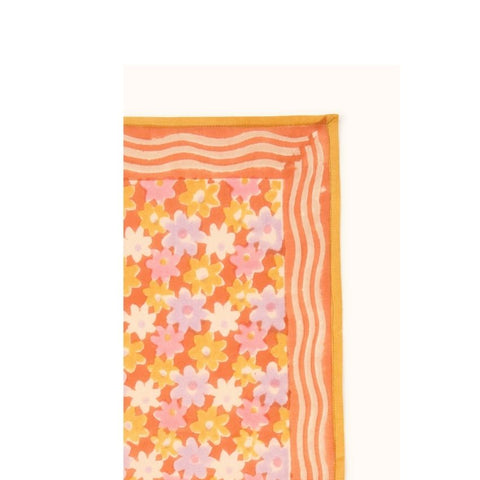 Small Foulard Manika - Paquerette Orange