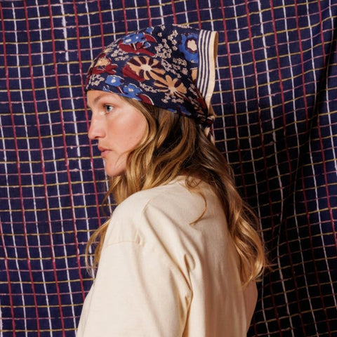 Small Foulard Manika - September Indigo