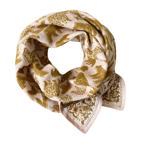 Big Foulard Latika  "Ours" - Macadamia