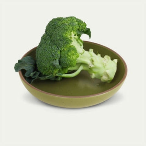 Assiette creuse en céramique - Broccoli