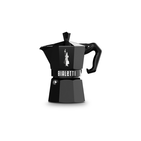 Cafetière Moka noire 3 tasses