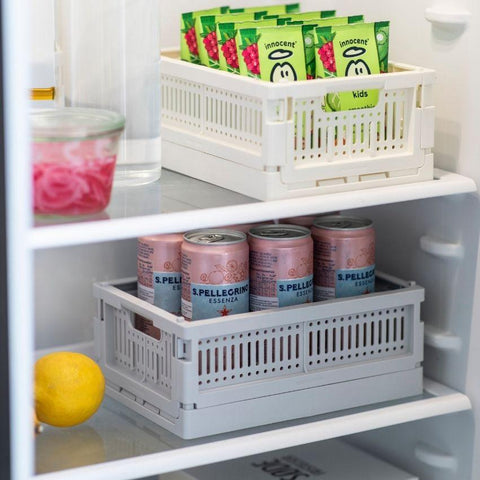 Caisse de rangement pliable - M - Rose Poudré - Coutume