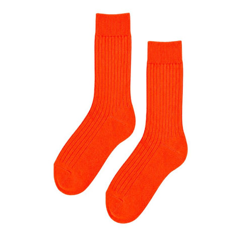 Chaussettes en mérinos - 36/40 - Corail