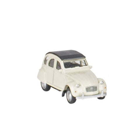 Voiture miniature en métal Citroën 2 CV - Blanche Goki