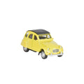 Voiture miniature en métal Citroën 2 CV - Jaune Goki