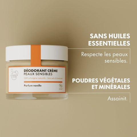 Déodorant Naturel - Peaux Sensibles - Vanille