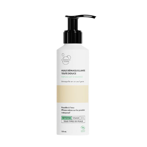 Huile Démaquillante Rinçable - Parfum Lait D'Amande