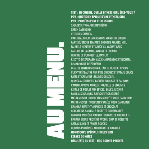 Livre de recettes - Fitness