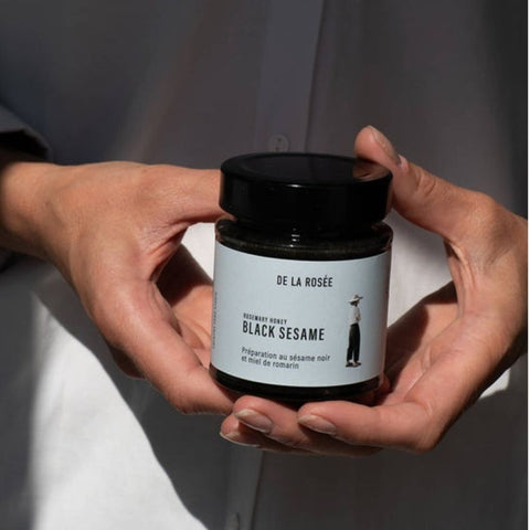 Miel de romarin et sésame noir