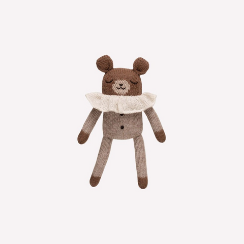 Doudou ourson - pyjama avoine