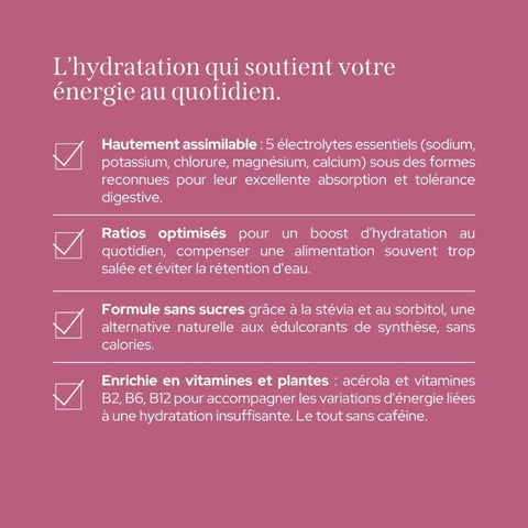 Électrolytes énergie - Framboise / Sureau