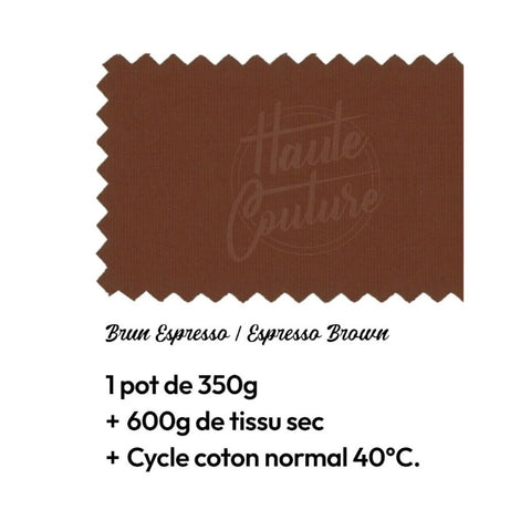 Teinture textile- Brun expresso