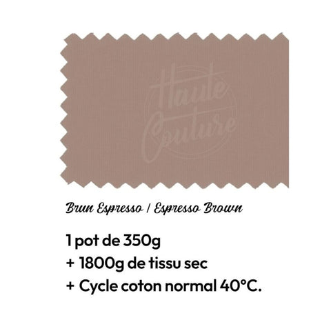 Teinture textile- Brun expresso