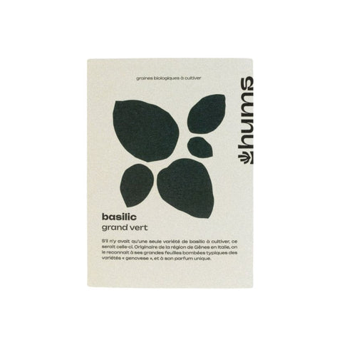 Graines de Basilic grand vert bio