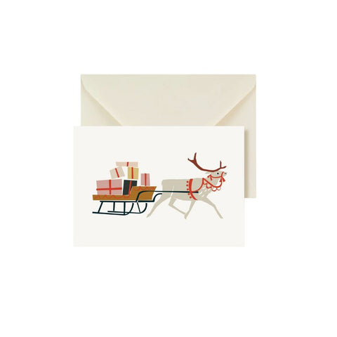 Carte Traîneau de Noël