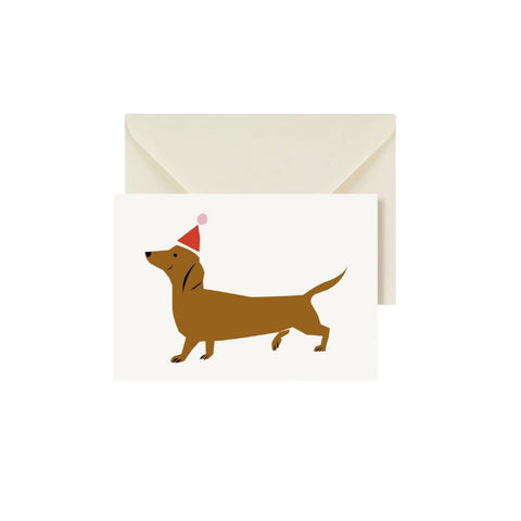 Carte Happy Dachshund (teckel heureux)