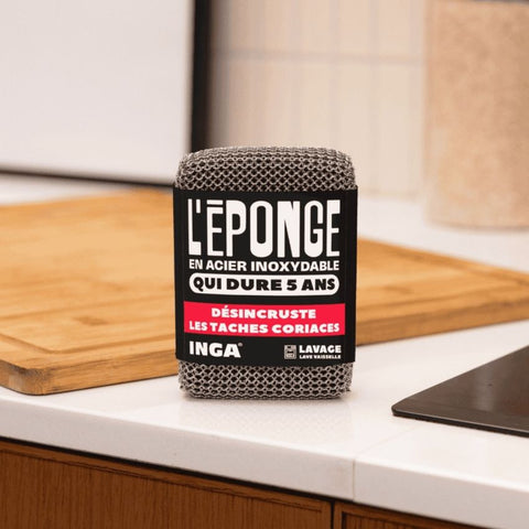 L'éponge en acier inoxydable